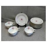 Lot of 14 pc Royal Swirl China