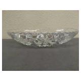 Cut glass serving dish