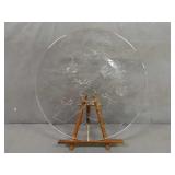 Clear Glass Holliday platter