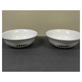 Pair of large serving bowls