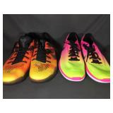 2 pair of preowned Nike running shoes