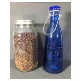 Large Ball Jar full of potpourri and a replica