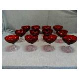 Lot of 12 Sherbet glasses