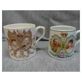 Lot of 2 Royal Collectors Coronation mugs