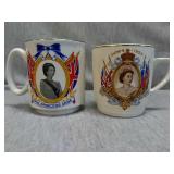 Lot of 2 Royal Souvenir mugs