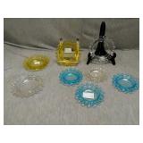 Lot of 8 Assorted Candlewick dishes