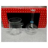 Lot of 2 glass Decorative items