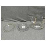 Lot of 3 Candlewick dishes