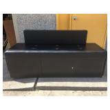 Large cushioned storage bench