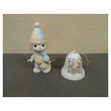 Lot of 2 Decorative Precious Moments Ornaments