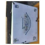 Vintage porcelain top metal play table