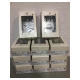 Lot of 11 switch and receptacle boxes