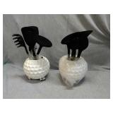 Lot of 2 Golf Utensil Holder