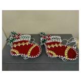 Lot of 2 Lighted window displays