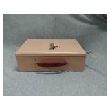 Pink safety box with keys