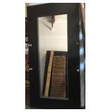 Large wood frame mirror from a salon