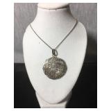 Sterling silver necklace and pendant