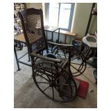 SAT 10/24 WICKER WHEEL CHAIR