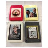 Lot of 4  - 8 Track Tapes