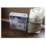 Brother Sewing Machine, Fabric in Basket