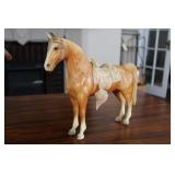 Vintage Molded Horse w/ Saddle