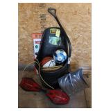 Balls, Yard Cart, Snow Shovel, Croquet Set