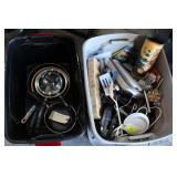 Utensils, Cutting board, Pots/Pans