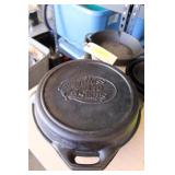 2 pc Bass Cast Iron Skillet/Dutch Oven Set