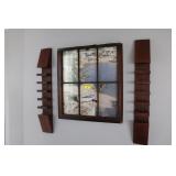 Wall Wine Racks, Vintage Window Picture