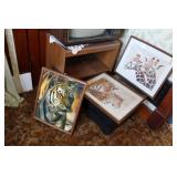 Wildlife Prints, TV Stand