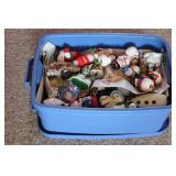 Tote Full of Snowmen Figurines