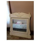 Antique Oak Painted Dresser Mirror