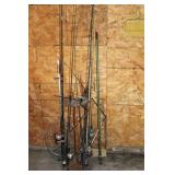 Fishing Rods, Reels, Net, Rod Holder