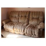 Suede Dual Reclining Sofa