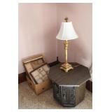Lamp, Picture Frames, End Table