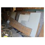 Scrap Lumber on North & West Wall