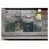 Vintage Canning Jars, Lamp Oil
