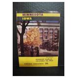 1962 Minnesota Vs. Iowa Program