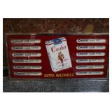 13"x 28" Cavalier Cigarette Price Sign