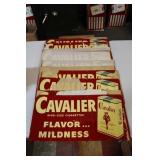 NOS Cavalier Tin Sign Advertisements