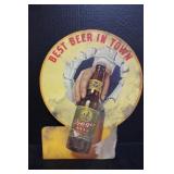 Prager Beer Tabletop Advertisement