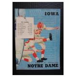 1960 Iowa Vs. Norte Dame Program