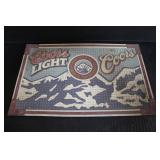 Rubber Coors Light Bar Mat