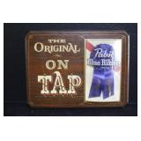 Pabst Blue Ribbon Wood Plaque