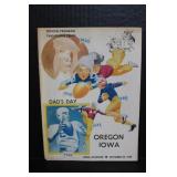 1949 Oregon Vs. Iowa Program