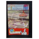 1966 St. Louis Cardinals Scorecard