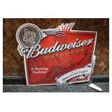 Tin Budweiser Advertising Sign