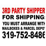 3rd Party Shipping Only