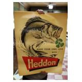 NOS Heddon Sticker Posters