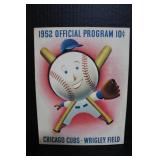 1952 Chicago Cubs Official Program